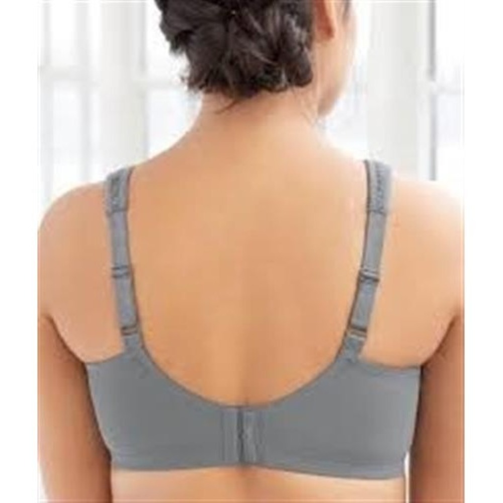 NWOT Glamorise 50H Magic Lift Moisture Control Bra 1064 Gray #112471 - Picture 2 of 2